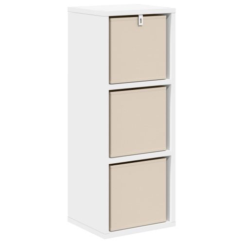 Служебен шкаф с чекмедже Бяло 25,5 x 22 x 69,5 см