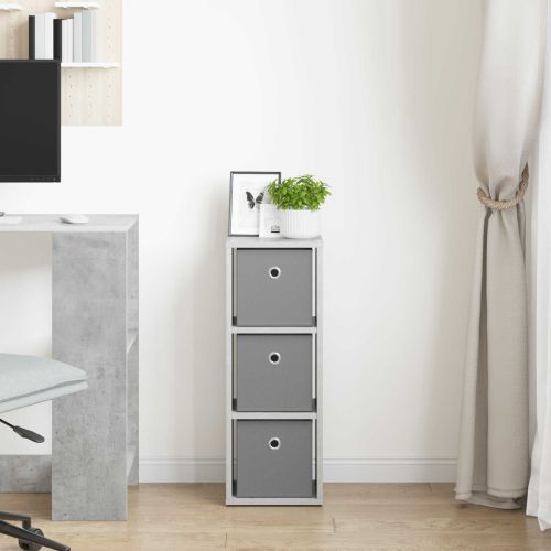Служебен шкаф с чекмедже Циментено сиво 25,5 x 22 x 69,5 см
