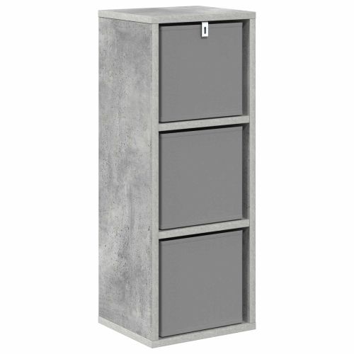 Служебен шкаф с чекмедже Циментено сиво 25,5 x 22 x 69,5 см