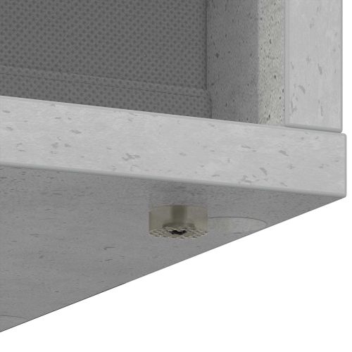 Служебен шкаф с чекмедже Циментено сиво 25,5 x 22 x 69,5 см