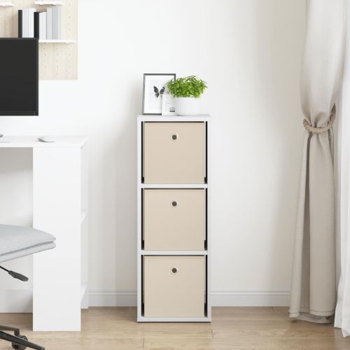 Служебен шкаф с чекмедже Бяло 30,5 x 27 x 84,5 см