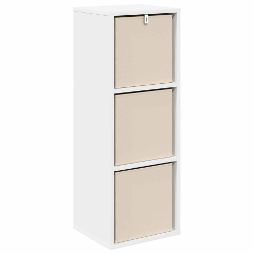 Служебен шкаф с чекмедже Бяло 30,5 x 27 x 84,5 см
