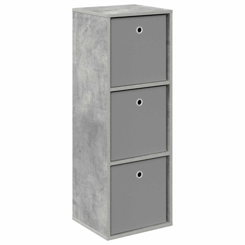 Служебен шкаф с чекмедже Циментено сиво 35 x 32 x 99,5 см