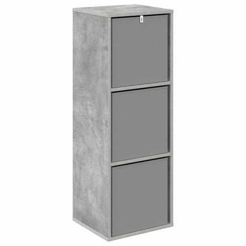 Служебен шкаф с чекмедже Циментено сиво 35 x 32 x 99,5 см