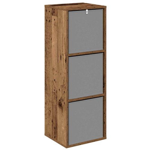 Служебен шкаф с чекмедже Старо дърво 35 x 32 x 99,5 см