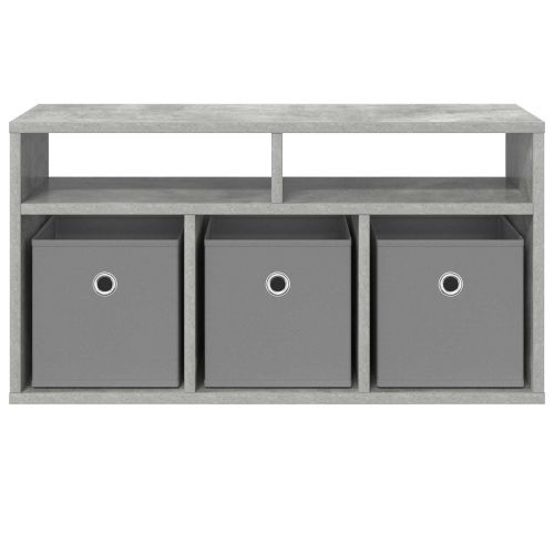 Долно шкафче с чекмедже Циментено сиво 72 х 22,5 х 38 см