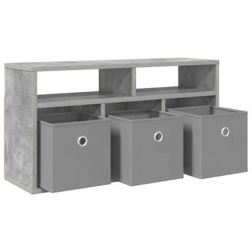 Долно шкафче с чекмедже Циментено сиво 72 х 22,5 х 38 см