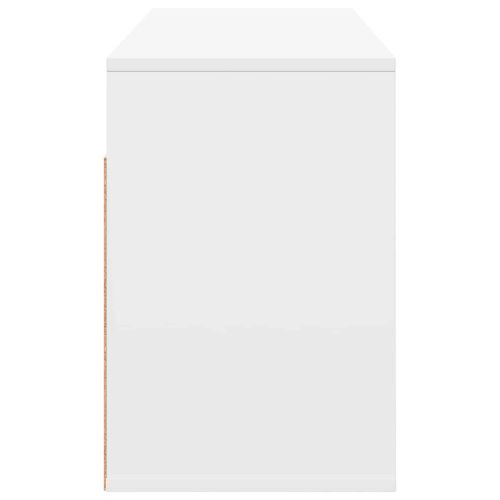 Нощно шкафче Бяло 25,5 x 22 x 49,5 см Инженерно дърво