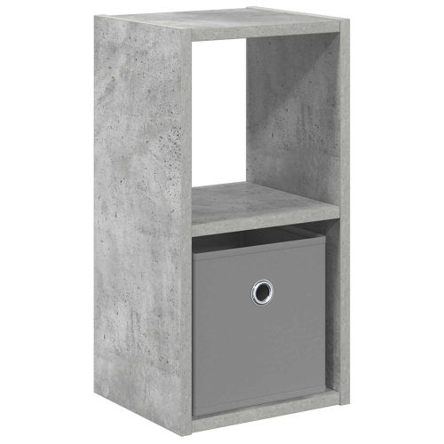 Нощно шкафче Циментено сиво 25,5 x 22 x 49,5 см Инженерно дърво