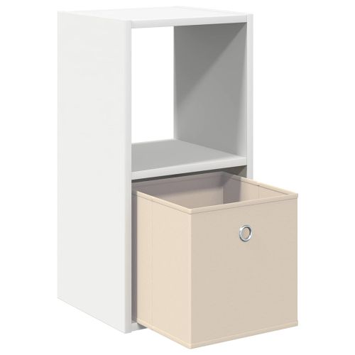 Нощно шкафче 2 pcs Бяло 30,5 x 27 x 59,5 см Инженерно дърво