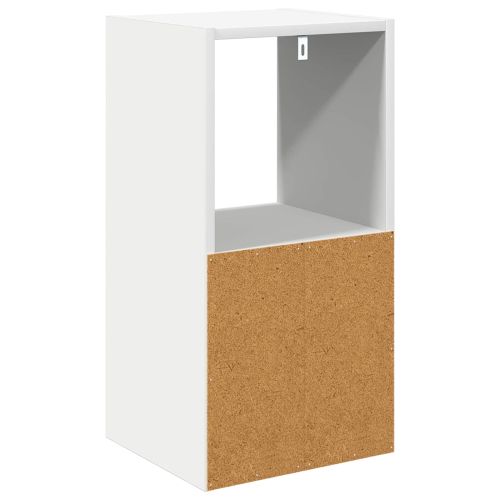 Нощно шкафче 2 pcs Бяло 30,5 x 27 x 59,5 см Инженерно дърво