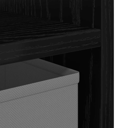 Нощно шкафче с чекмедже 2 pcs Черния дъб 30,5 x 27 x 59,5 см