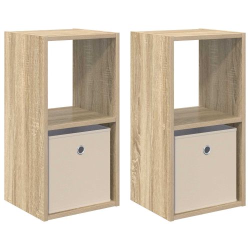 Нощно шкафче с чекмедже 2 pcs Сонома дъб 30,5 x 27 x 59,5 см