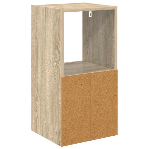 Нощно шкафче 2 pcs Сонома дъб 35 x 32 x 68,5 см Инженерно дърво