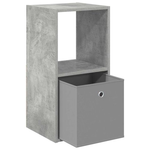 Нощно шкафче Циментено сиво 35 x 32 x 68,5 см Инженерно дърво