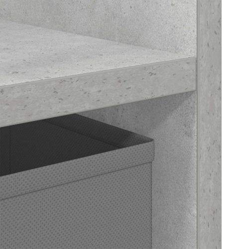 Нощно шкафче с чекмедже 2 pcs Циментено сиво 35 x 32 x 68,5 см