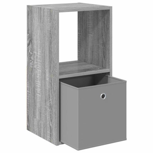 Нощно шкафче Сив Сонома 35 x 32 x 68,5 см Инженерно дърво