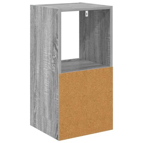 Нощно шкафче 2 pcs Сив Сонома 35 x 32 x 68,5 см Инженерно дърво