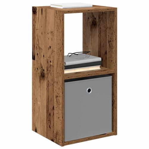 Нощно шкафче с чекмедже 2 pcs Старо дърво 35 x 32 x 68,5 см