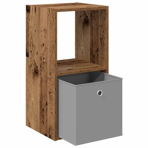Нощно шкафче с чекмедже 2 pcs Старо дърво 35 x 32 x 68,5 см