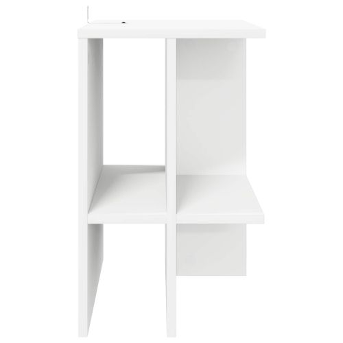 Масичка за кафе 2 pcs Бяло 40 x 30 x 49 см Инженерна дървесина