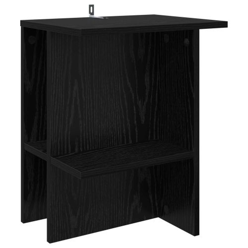 Масичка за кафе 2 pcs Черен дъб 40 x 30 x 49 см