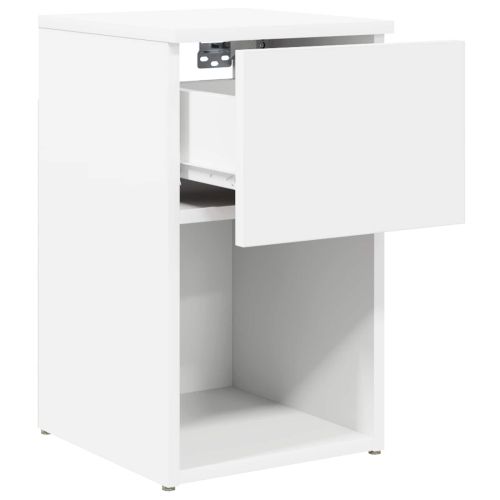 Шкаф за легло 2 pcs Бяло 29 х 31,5 х 49 см Инженерна дървесина