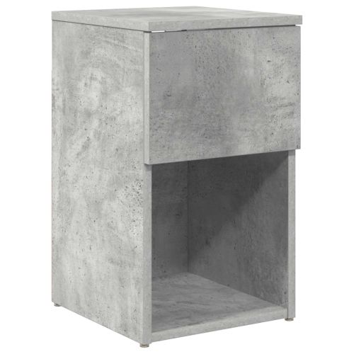 Шкаф за легло 2 pcs Бетонно сиво 29 х 31,5 х 49 см