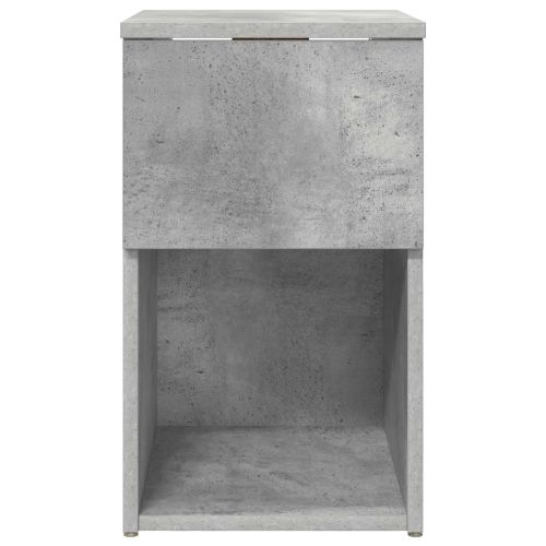 Шкаф за легло 2 pcs Бетонно сиво 29 х 31,5 х 49 см