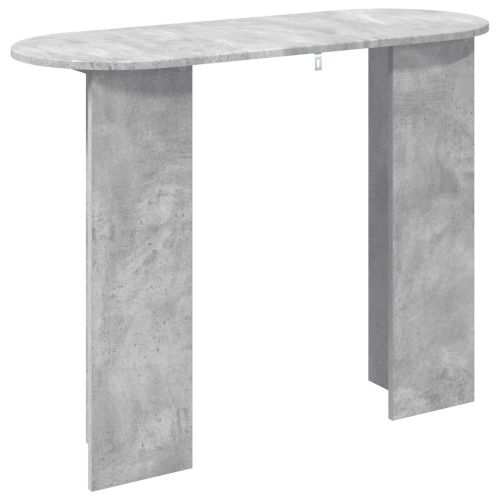 Конзолна маса със съхранение Бетонно сиво 100 x 39,5 x 75 см