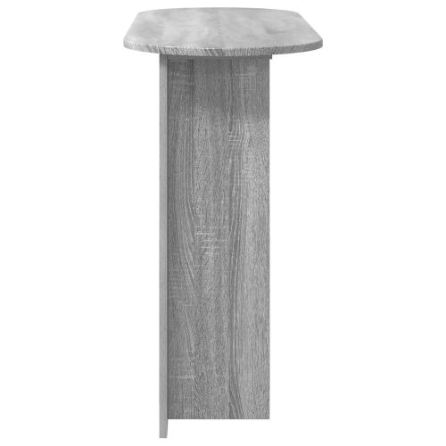 Конзолна маса със съхранение Сива сонома 100 x 39,5 x 75 см