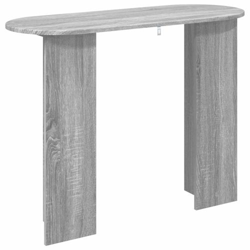 Конзолна маса със съхранение Сива сонома 100 x 39,5 x 75 см