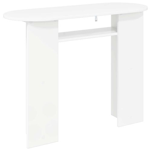 Конзолна маса Бяло 100 x 39,5 x 75 см Инженерна дървесина
