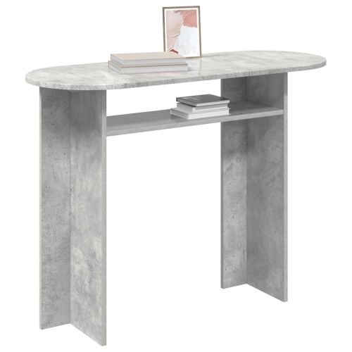 Конзолна маса със съхранение Бетонно сиво 100 x 39,5 x 75 см