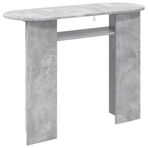 Конзолна маса със съхранение Бетонно сиво 100 x 39,5 x 75 см