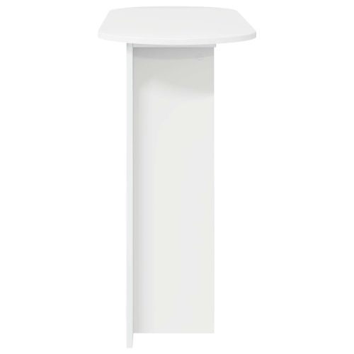 Конзолна маса Бял гланц 100 x 39,5 x 75 см Инженерна дървесина
