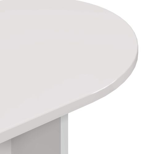 Конзолна маса Бял гланц 100 x 39,5 x 75 см Инженерна дървесина