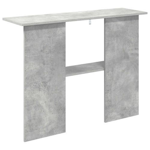 Конзолна маса Бетонно сиво 100 x 30 x 75 см Инженерна дървесина