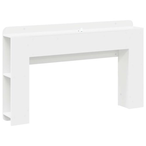 Табла за легло Бял 135 x 18,5 x 80 см Инженерен дървен материал