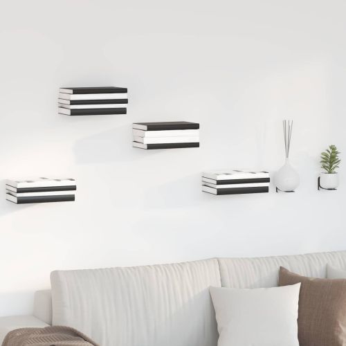 Плаващ рафт с рафт със съхранение 8 pcs Черен 6 x 10,8 x 6,6 см