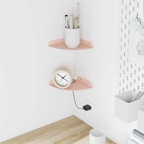 Плаващ рафт с рафт със съхранение 2 pcs Розово 15 x 15 x 2 см