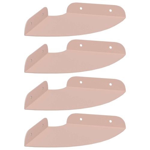 Плаващ рафт с рафт със съхранение 4 pcs Розово 15 x 15 x 2 см