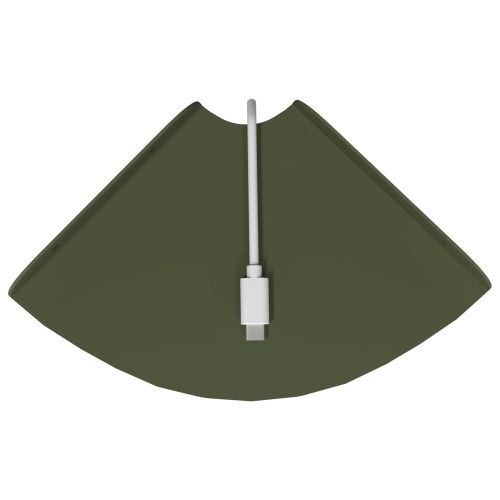 Плаващ рафт с рафт 4 pcs Маслинено зелено 15 x 15 x 2 см