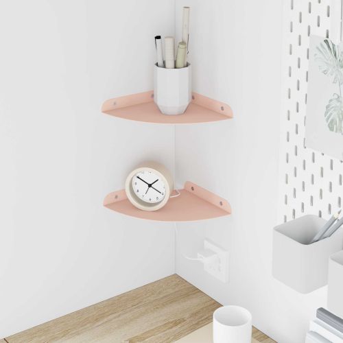 Плаващ рафт с рафт със съхранение 2 pcs Розово 18 x 18 x 2 см