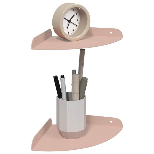 Плаващ рафт с рафт със съхранение 2 pcs Розово 18 x 18 x 2 см