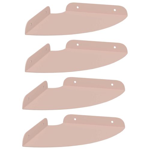 Плаващ рафт с рафт със съхранение 4 pcs Розово 18 x 18 x 2 см