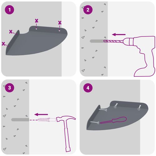 Плаващ рафт с рафт със съхранение 2 pcs Антрацит 18 x 18 x 2 см