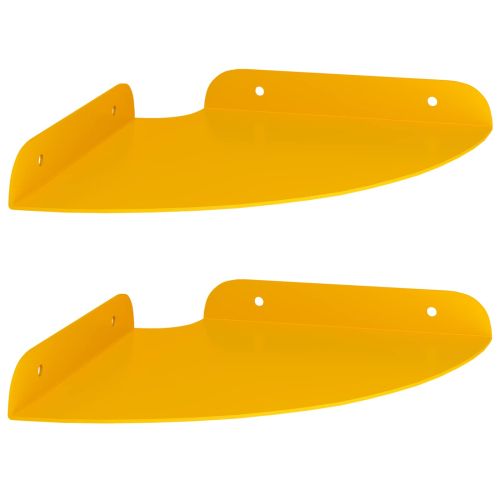 Плаващ рафт с рафт 2 pcs Горчично жълто 18 x 18 x 2 см