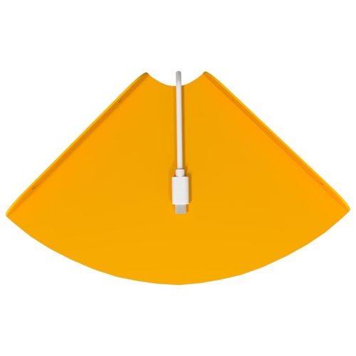 Плаващ рафт с рафт 2 pcs Горчично жълто 18 x 18 x 2 см