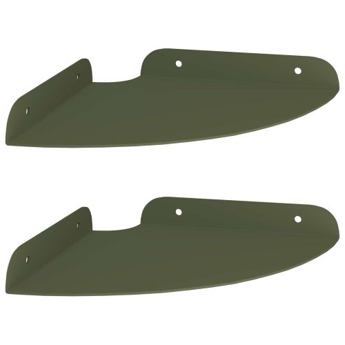 Плаващ рафт с рафт 2 pcs Маслинено зелено 18 x 18 x 2 см